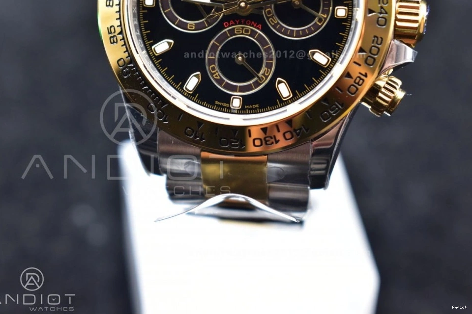 Best SA4130 and 1:1 904L Black Case Bracelet SS BTF Dial Edition 116503 Daytona 0428